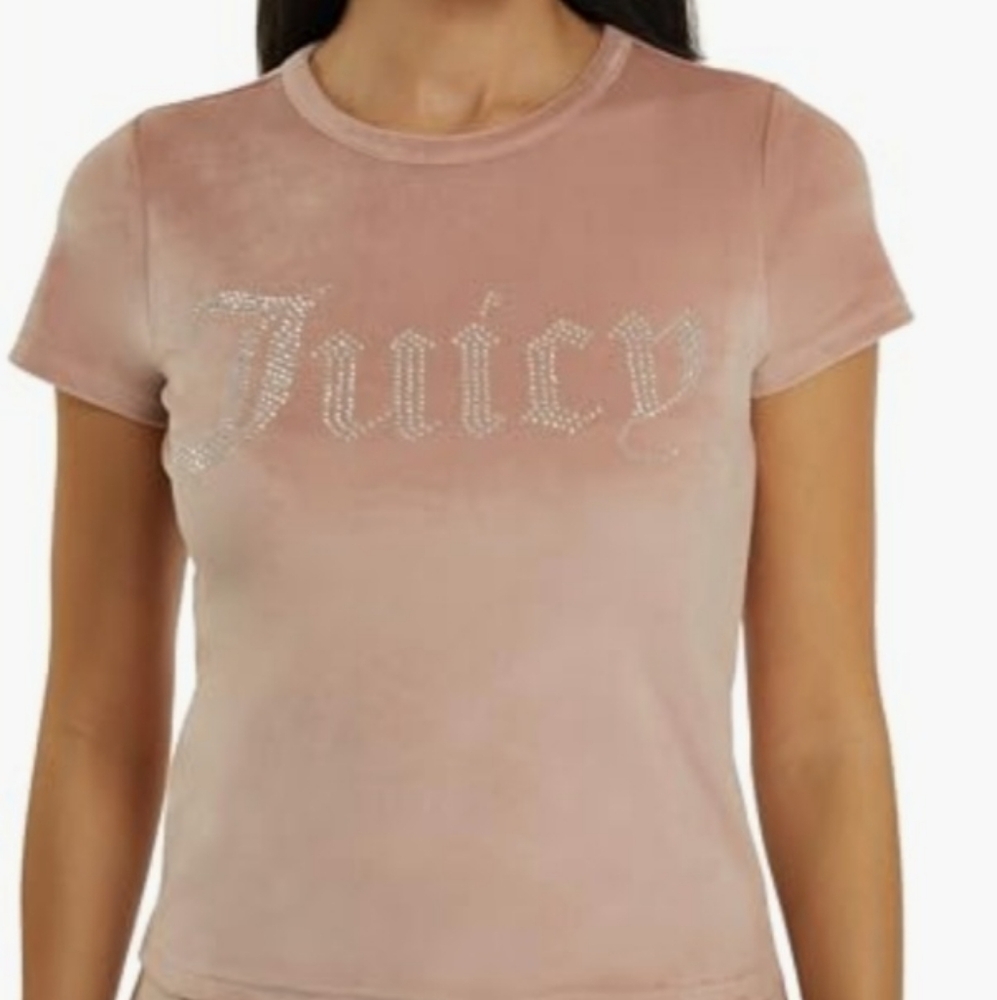 Juicy Couture blush pink lounge sleepwear top womens medium